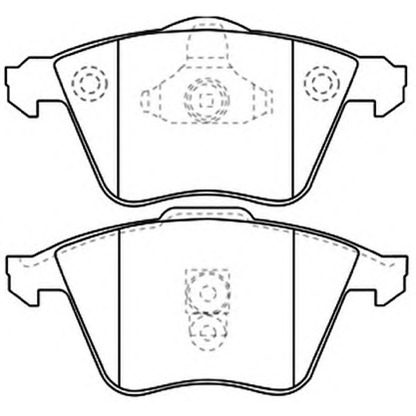 Photo Brake Pad Set, disc brake ASVA AKD0334