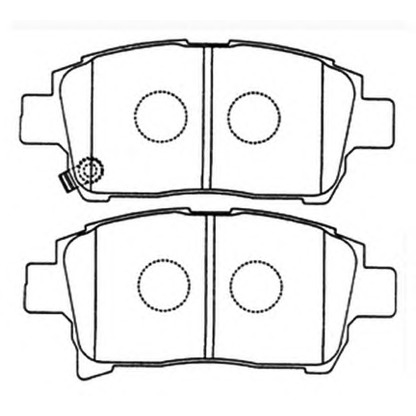 Фото Комплект тормозных колодок, дисковый тормоз ASVA AKD1133
