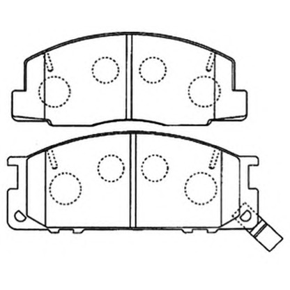 Photo Brake Pad Set, disc brake ASVA AKD1218