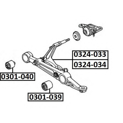 Photo Suspension, bras de liaison ASVA 0301039