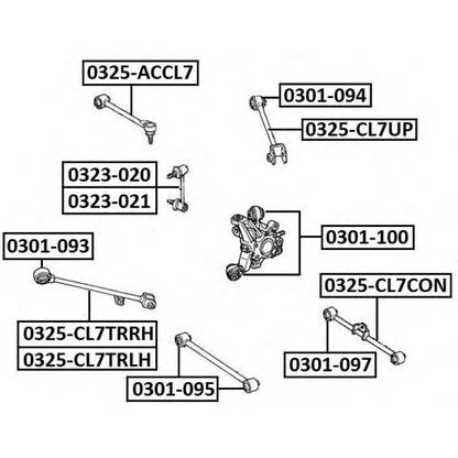 Photo Rod/Strut, stabiliser ASVA 0323021