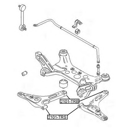 Photo Suspension, bras de liaison ASVA 2101TRB