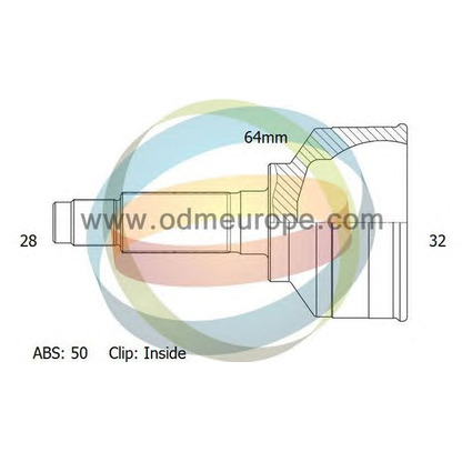 Photo Jeu de joints, arbre de transmission ODM-MULTIPARTS 12040855