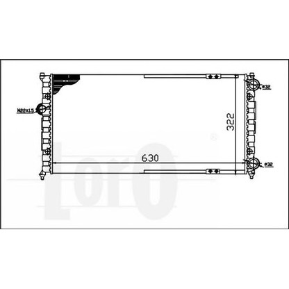 Foto Kühler, Motorkühlung LORO 0460170006