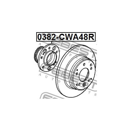 Фото Комплект подшипника ступицы колеса FEBEST 0382CWA48R