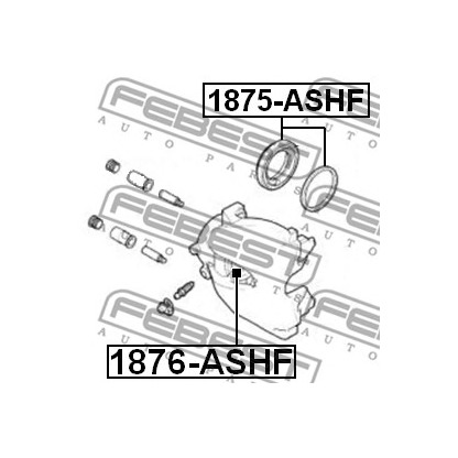 Photo Repair Kit, brake caliper FEBEST 1875ASHF