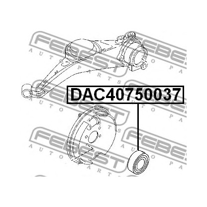 Foto Radlagersatz FEBEST DAC40750037