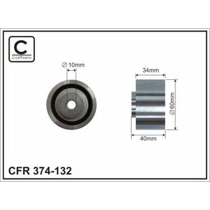 Foto Umlenk-/Führungsrolle, Zahnriemen CAFFARO 374132