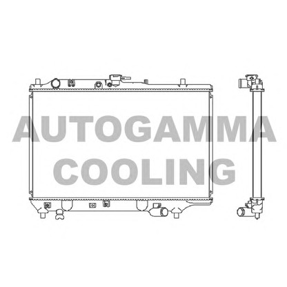 Photo Radiator, engine cooling AUTOGAMMA 100490