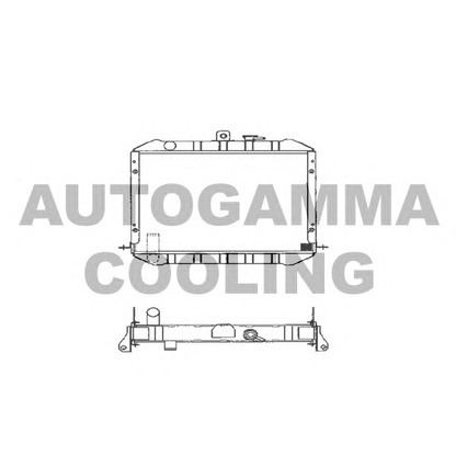 Photo Radiator, engine cooling AUTOGAMMA 101022
