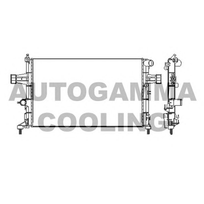 Photo Radiator, engine cooling AUTOGAMMA 101339