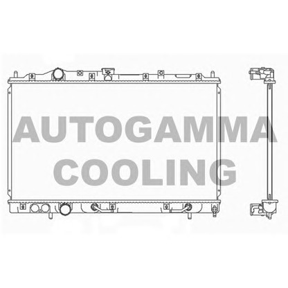 Photo Radiator, engine cooling AUTOGAMMA 103958