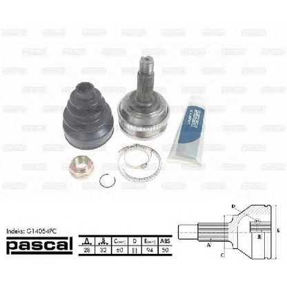 Photo Joint Kit, drive shaft PASCAL G14054PC