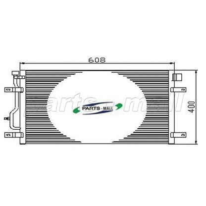Photo Condenser, air conditioning PARTS-MALL PXNCT005