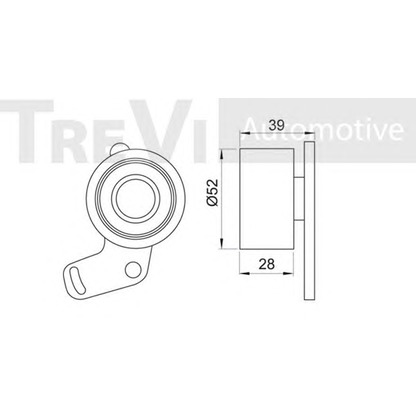 Photo Poulie-tendeur, courroie crantée TREVI AUTOMOTIVE TD1251