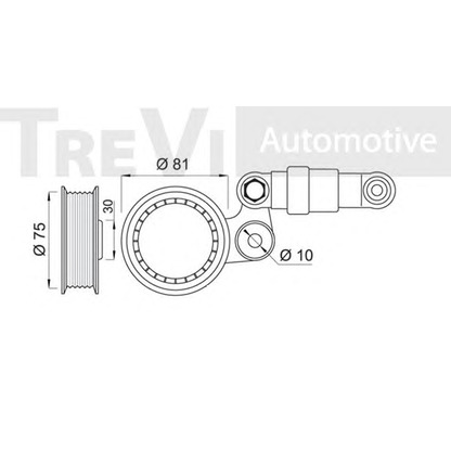 Foto Rullo tenditore, Cinghia Poly-V TREVI AUTOMOTIVE TA1451