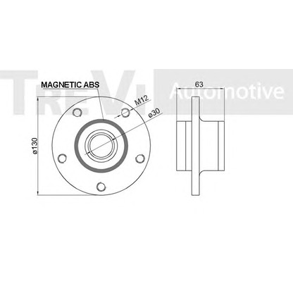 Photo Wheel Bearing Kit TREVI AUTOMOTIVE WB1107