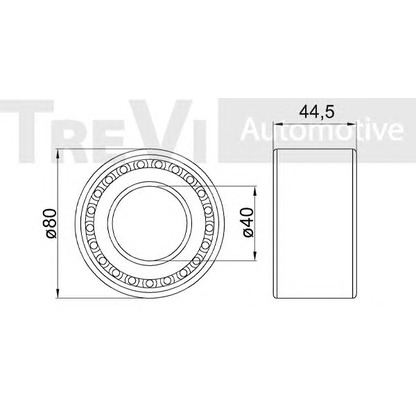 Foto Juego de cojinete de rueda TREVI AUTOMOTIVE WB1146