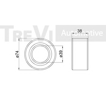 Photo Kit de roulements de roue TREVI AUTOMOTIVE WB1201