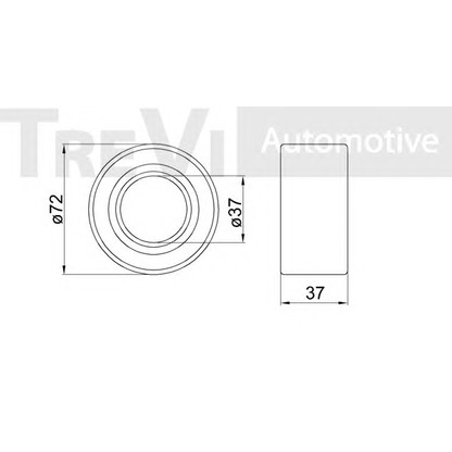 Photo Kit de roulements de roue TREVI AUTOMOTIVE WB1208