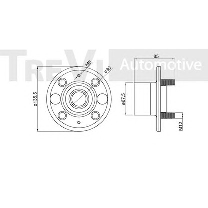 Foto Radlagersatz TREVI AUTOMOTIVE WB1264