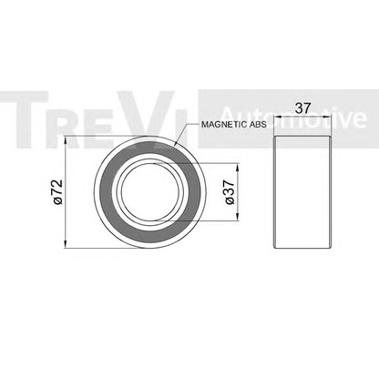Photo Wheel Bearing Kit TREVI AUTOMOTIVE WB1633
