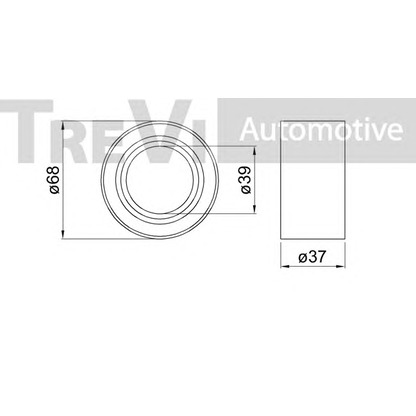 Фото Комплект подшипника ступицы колеса TREVI AUTOMOTIVE WB1841