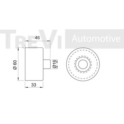 Photo Poulie renvoi/transmission, courroie de distribution TREVI AUTOMOTIVE TD1081