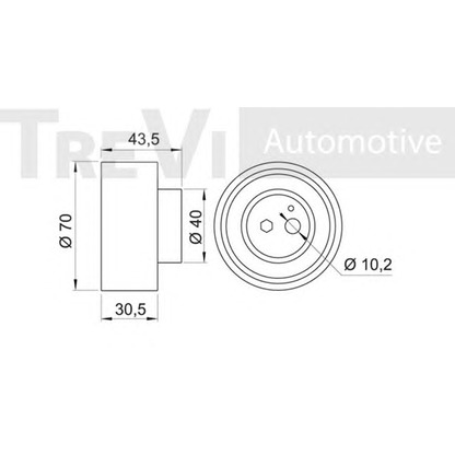 Foto Spannrolle, Zahnriemen TREVI AUTOMOTIVE TD1093