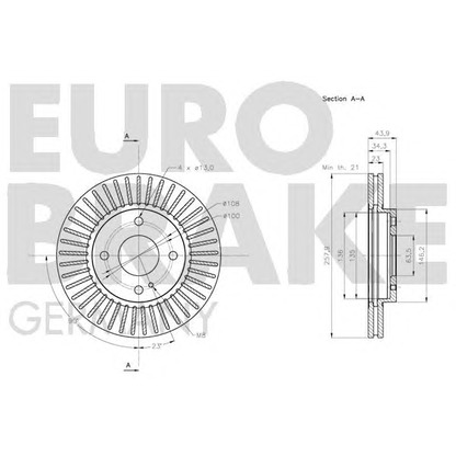 Фото Тормозной диск EUROBRAKE 5815202580