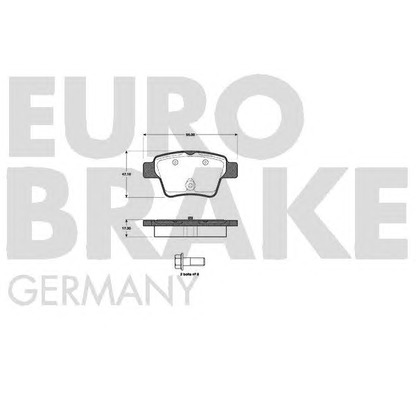 Foto Kit pastiglie freno, Freno a disco EUROBRAKE 5502221954