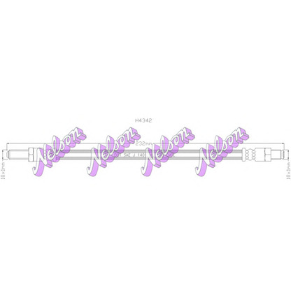 Photo Brake Hose Brovex-Nelson H4342