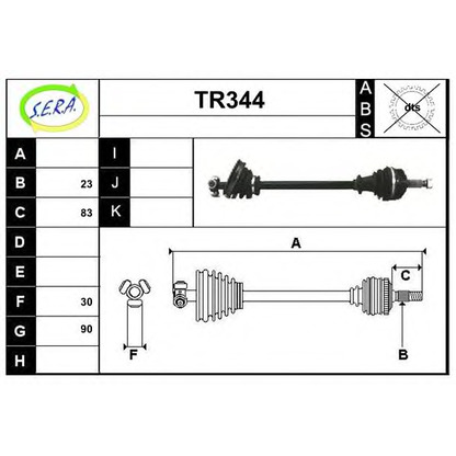 Foto Albero motore/Semiasse SERA TR344