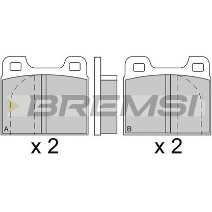 Foto Juego de pastillas de freno BREMSI BP2088