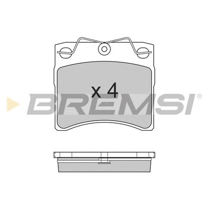 Photo Brake Pad Set, disc brake BREMSI BP2554