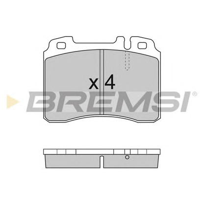 Zdjęcie Zestaw klocków hamulcowych, hamulce tarczowe BREMSI BP2709