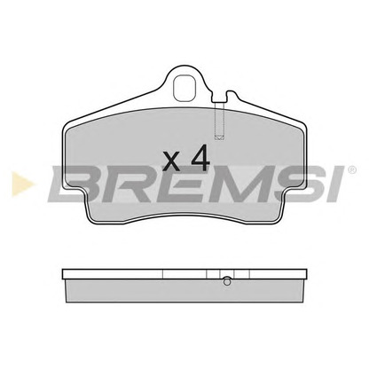 Foto Juego de pastillas de freno BREMSI BP3176