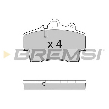 Zdjęcie Zestaw klocków hamulcowych, hamulce tarczowe BREMSI BP3179