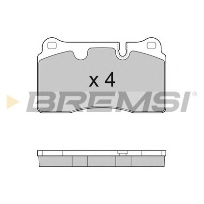 Фото Комплект тормозных колодок, дисковый тормоз BREMSI BP3288