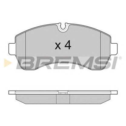 Photo Brake Pad Set, disc brake BREMSI BP3290