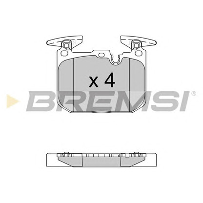 Photo Brake Pad Set, disc brake BREMSI BP3522