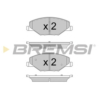 Photo Brake Pad Set, disc brake BREMSI BP3591