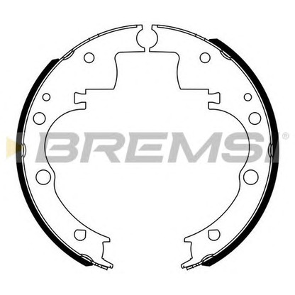 Photo Brake Shoe Set BREMSI GF0166