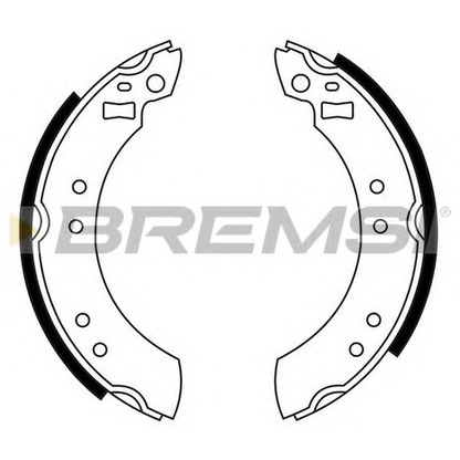 Photo Brake Shoe Set BREMSI GF0199