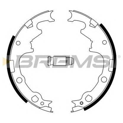 Photo Brake Shoe Set BREMSI GF0424