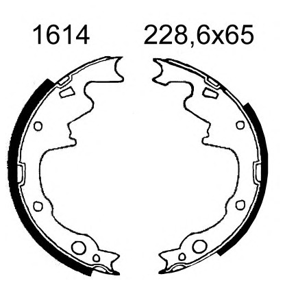 Photo Brake Shoe Set BSF 6385