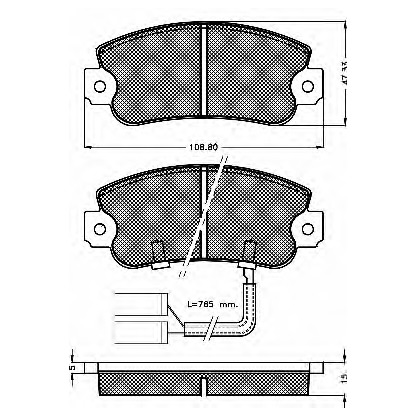 Фото Комплект тормозных колодок, дисковый тормоз BSF 10318