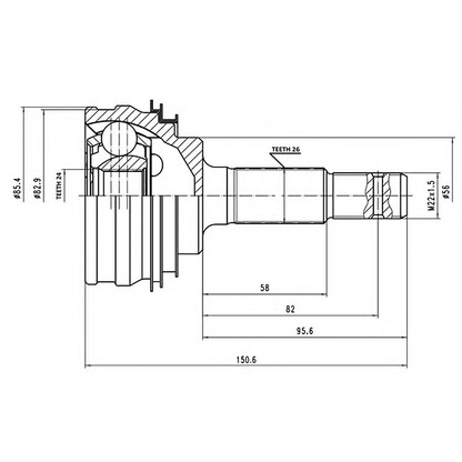 Foto Kit giunti, Semiasse AYWIPARTS AW1510116