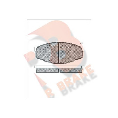 Photo Brake Pad Set, disc brake R BRAKE RB0353