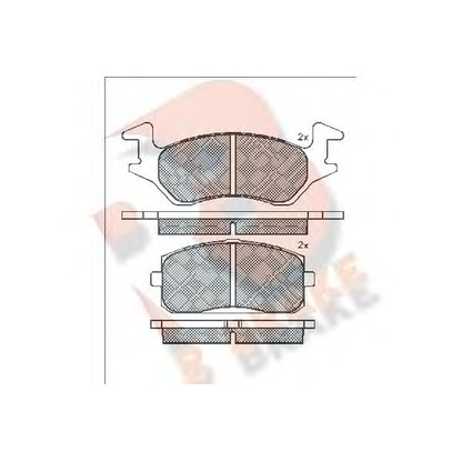 Foto Kit pastiglie freno, Freno a disco R BRAKE RB0629